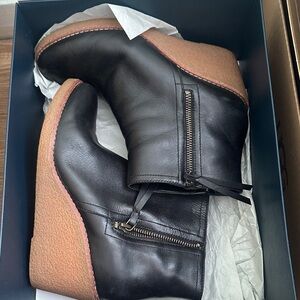 Cole Haan Black Waterproof Ankle Boots